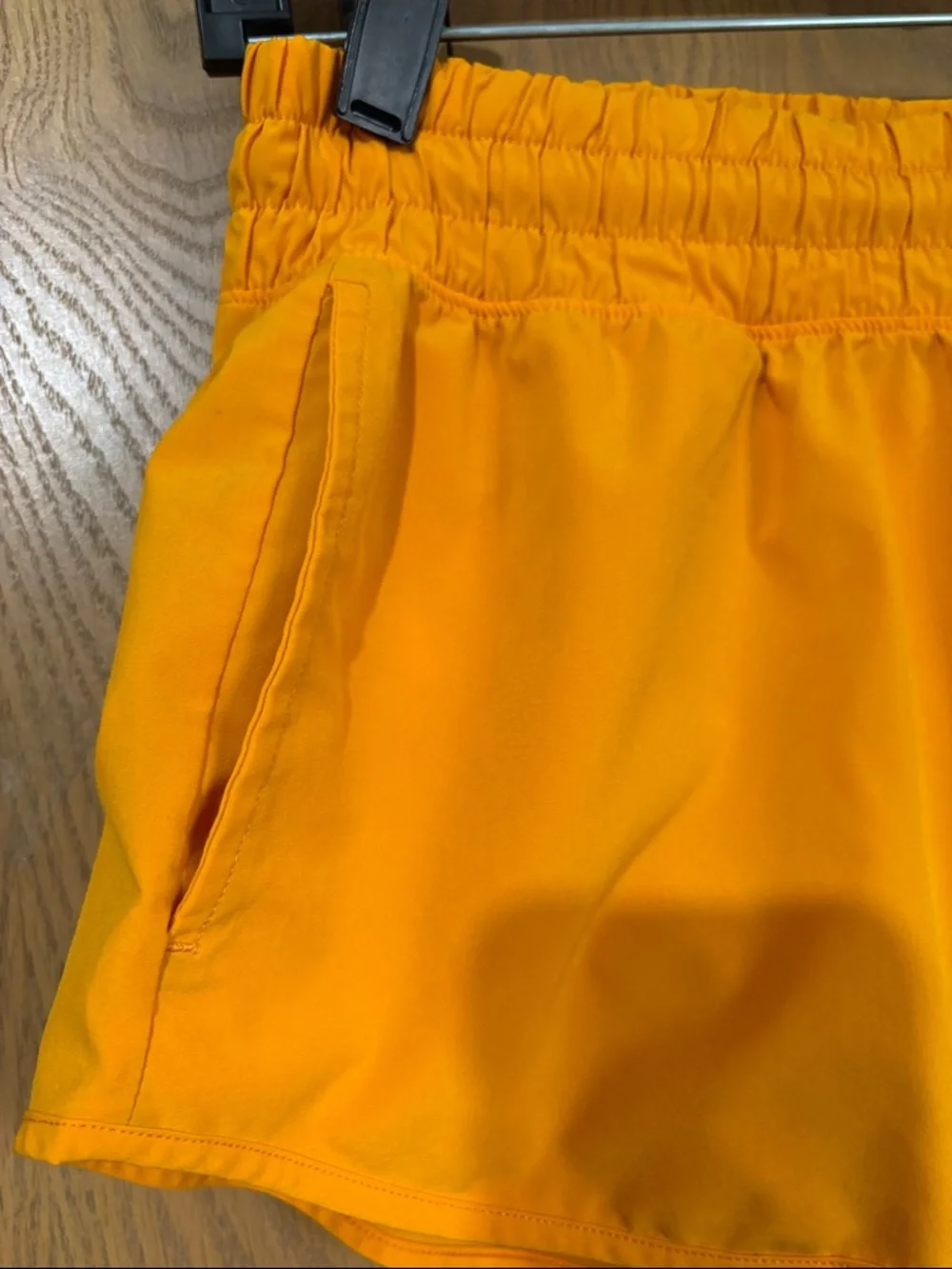 Offline Aerie Women’s Bright Orange low rise Elastic-Waist Active Shorts Meduim - Picture 2 of 8
